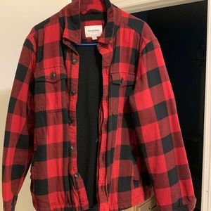 Goodfellow & co sherpa lined flannel button up